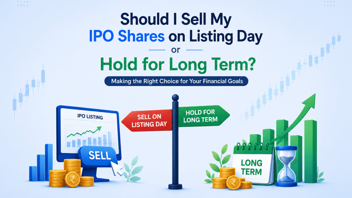 should i sell my ipo shares on listing day or hold for long term