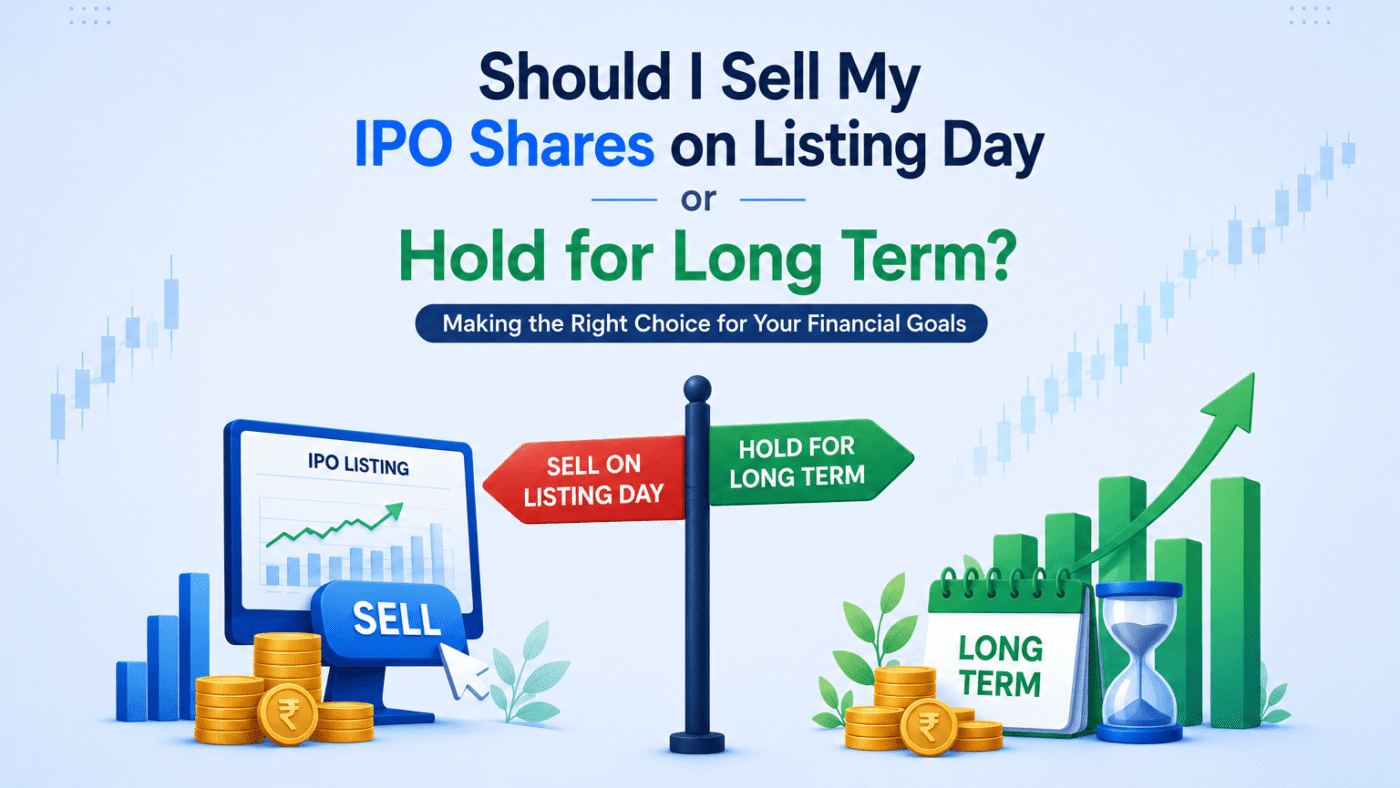 should i sell my ipo shares on listing day or hold for long term